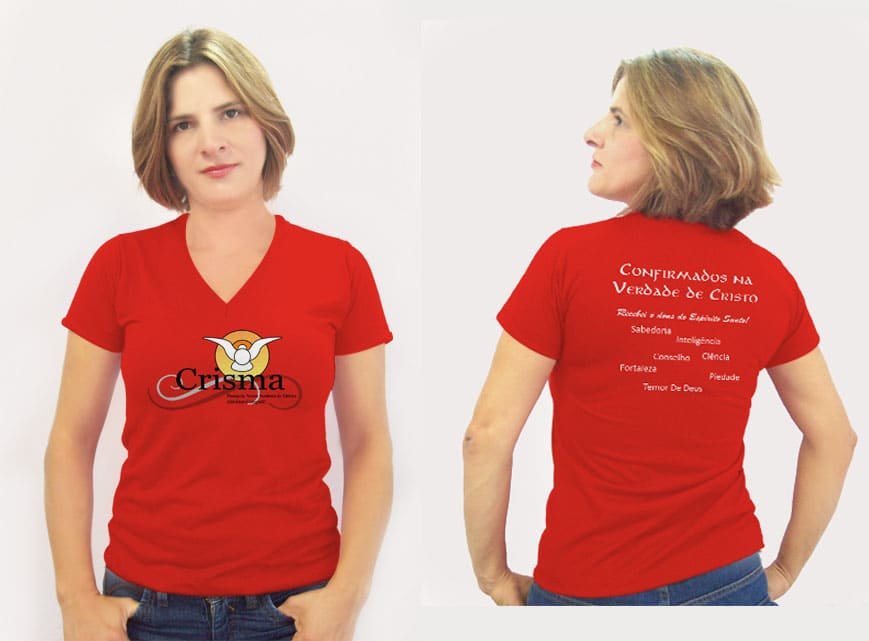 Camisetas de Crisma Paróquia Nossa Senhora de Fátima Contagem MG