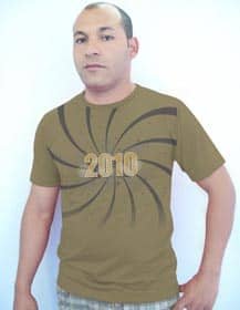 Camisetas Reveillon 2010 modelo 26
